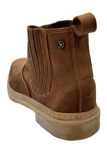 Bota Raidistas Unisex 100%  Cuero Color Chocolate -agrolact