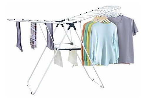 Yubelles Clothes Drying Rack, Gullwing Space-saving Laundry 