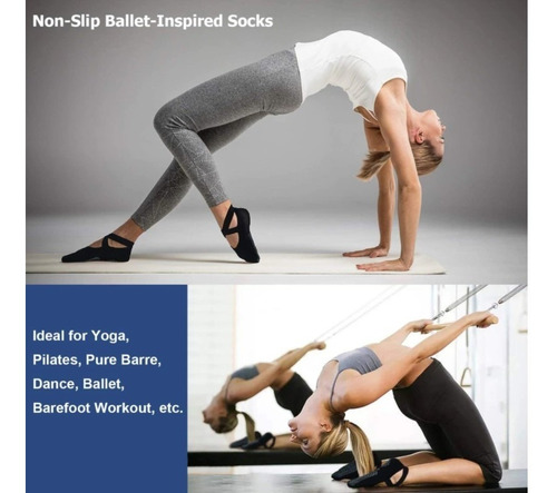 Imagen 6 de 7 de Calcetines Antideslizantes Para Pilates, Yoga Y Más Santiago