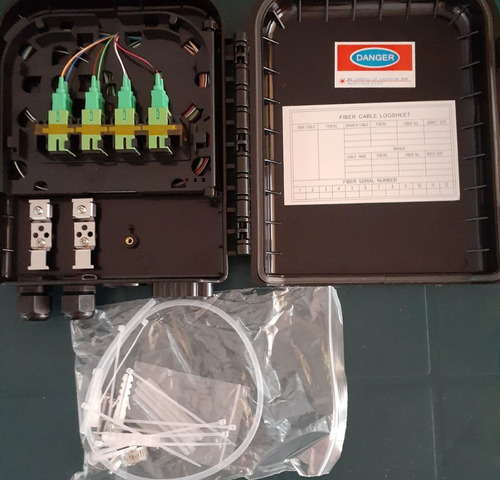 Cajas Nap Fibra Óptica Inter Splitter 1x8 Mod. Ip65 Sc/apc