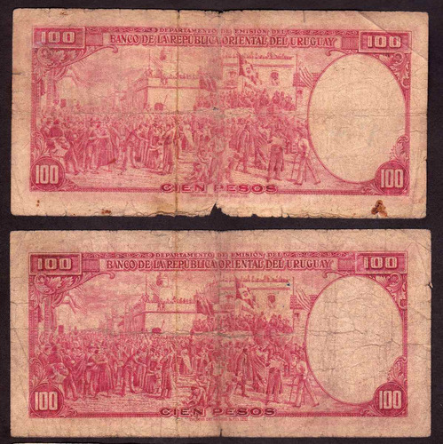 Brou 100 Pesos (1939) - Variante Cr 10.vii.16