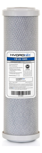 Hydronix Cb-25-1005 - Filtro De Agua De Bloque De Carbono De