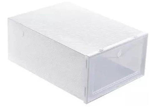 Imagen 2 de 6 de Pack 6 Cajas Zapatos Organizador Armable Apilable Zapatero