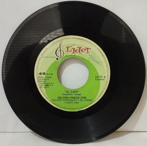 Nelson Pinedo Con Nelson Henriquez Y Su Combo El Sapo 1973 (Usado)