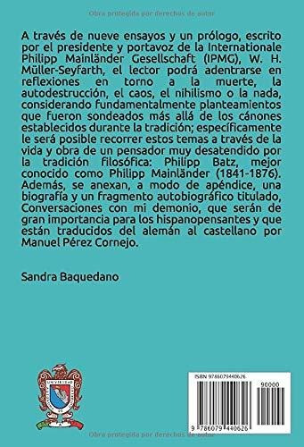 Philipp Mainlnder. Actualidad De Su Pensamiento