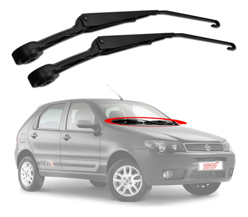 Par Haste Limpador Para-brisa Dianteiro Fiat Palio 2015