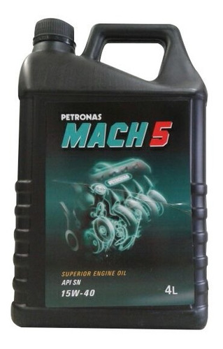 Aceite Motor Mineral Mach 5 Api Sn 15w-40 Sn 4 Litros