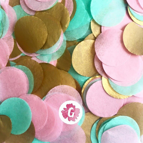 Globos Cristal Confetti Confeti Pastel Dorado Apto Helio