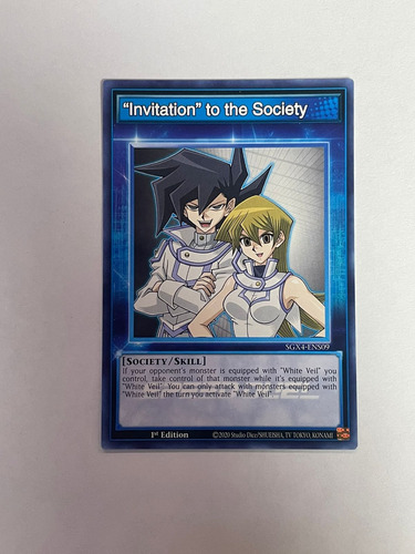  Invitation  To The Society (speed Duel) Yugioh