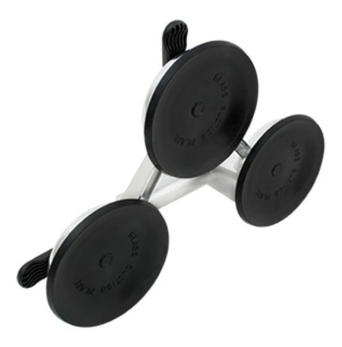 Ventosa De Aluminio Triple Para Vidrio 150 Kg