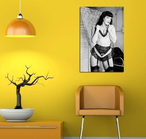 Vinilo Decorativo 40x60cm Bettie Page Diva Pin Up