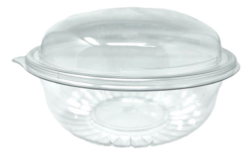 Ensaladera Con Tapa Domo 32 Oz Pet Reciclable Wow 50 Jgs Color Blanco