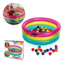 Comprar Piscina Inflável Com 50 Bolinhas Coloridas Intex 86 X 25cm