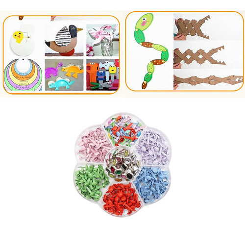 Mini Broche De Papel Metálico Decorativo Para Diy Arte Re