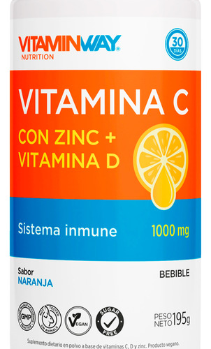 Vitamin Way Kit X3 Vitamina C Con Zinc Vit D Bebible 195g 3c