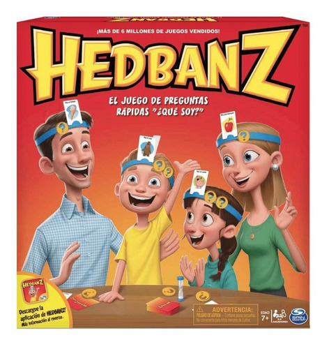 Hedbanz Juego De Mesa Original Familiar Spinmaster Oferta