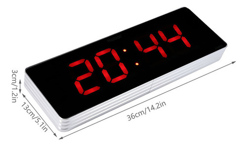 Reloj De Pared Digital Led De Aleación De Aluminio
