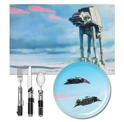 Star Wars Cubiertos Plato Mantel Hoth Dinner Set 