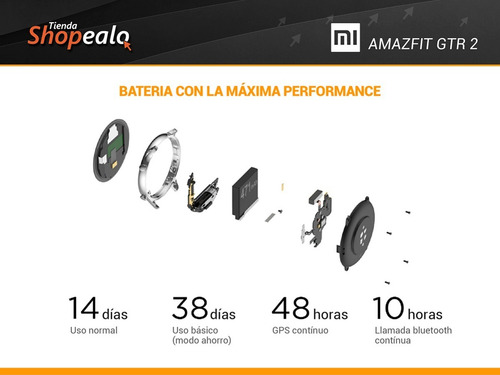 Imagen 6 de 8 de Smartwatch Xiaomiamazfit Gtr 2 Gps Negro Running + Cuotas