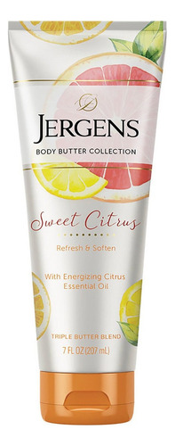 Crema Corporal Jergens Sweet Citrus Manteca Humectante 207ml