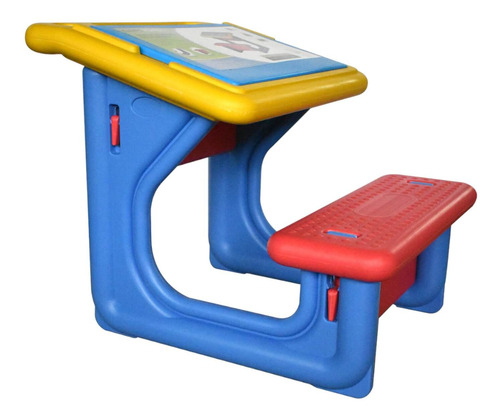Mesa Escritorio Con Asiento Para Niños 55x55x70cm Gamepower