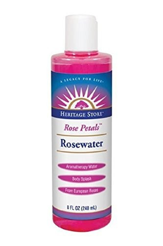 Herencia Productos Agua De Rosas, Pétalos De Rosa, De 8 Onza