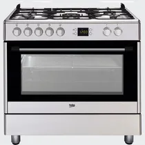 Comprar Cocina Beko Gm15321 Combinada 5 Hornallas, Ancho 90c, Acero Color Acero inoxidable Tipo de conexión Multigas