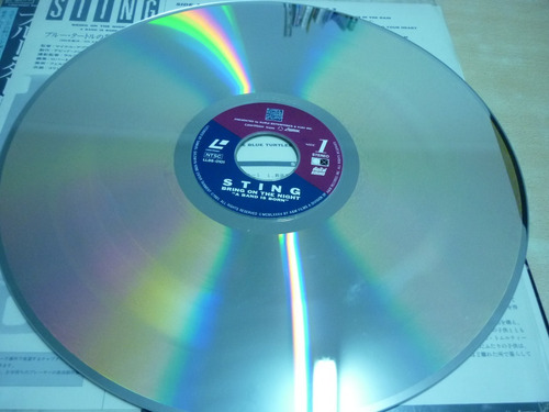 Imagen 3 de 4 de Sting Bring On The Night Laser Disc Japones Obi Insert