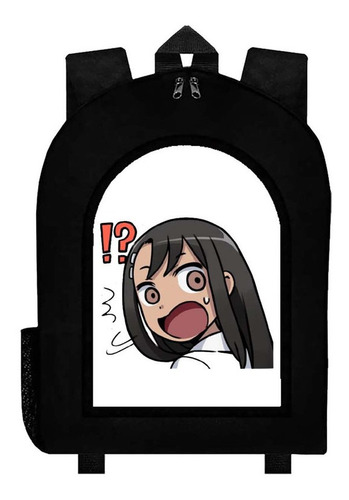 Mochila Negra Don't Toy With Me Miss Nagatoro Art#ar53