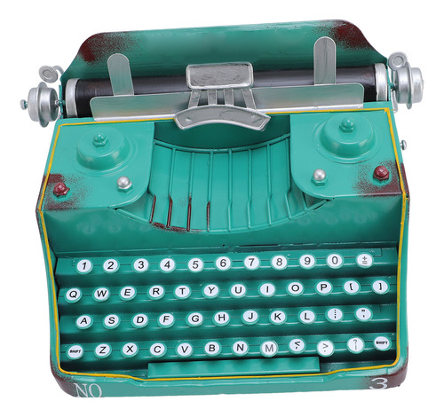 Adorno Artístico De Metal Antiguo, Modelo De Máquina De Escr