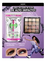 Comprar NYX Professional Makeup Combo de Maquillaje para Ojos - Sombras Tonos Neutro + Pestañas Postizas y Delineador Adhesivo