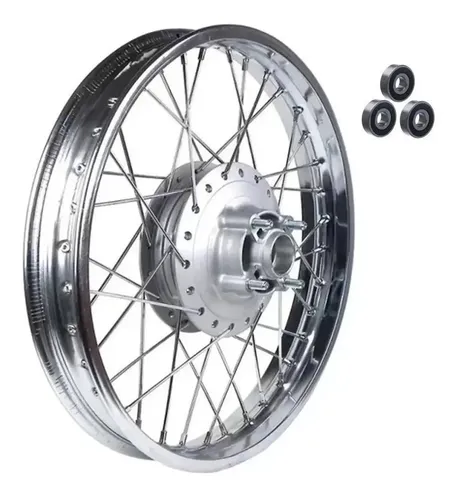 Roda Traseira Fabreck / Tork Raio 4mm Fan 125 2009 á 2017 Com Rol...