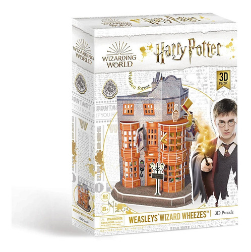 Harry Potter - Tienda Gemelos Weasleys  - Puzzle 3d - 62 Pie
