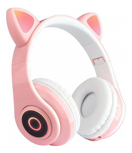 Auriculares Cute Ear Auriculares B39 Pink Cat Lights Auricul