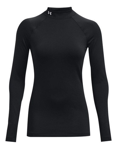 Primera Capa Coldgear Negro Underarmour Mock Para Mujer