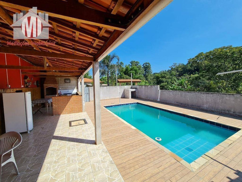 Imagem 2 de 16 de Linda Chácara Com 02 Dormitórios, Piscina, Espaço Gourmet, Bairro Povoado À Venda, 500 M² Por R$ 250.000 - Rural - Socorro/sp - Ch0921
