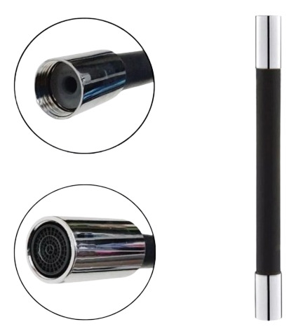 Extensor De Torneira Flexível 30cm Rotação 360° Silicone