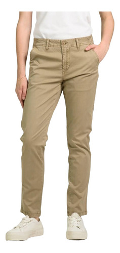 Pantalón Chino Recto Mujer Brooksfield Teñido Bm5508