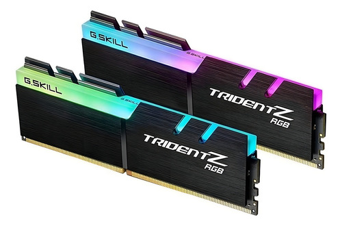 Memória RAM Trident Z RGB (For AMD) preto 16GB 2 G.Skill F4-3200C14D-16GTZRX
