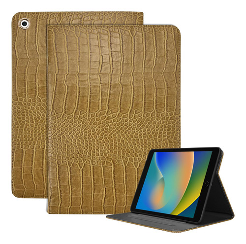 Deokke Funda De Cuero Compatible Con iPad De 10.2 Pulgadas D