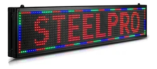 Letrero Led Avisos Programables 100x20cm Con Garantía 