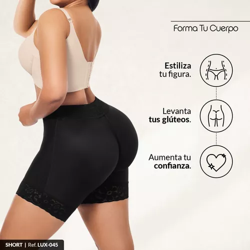 Short Faja Negro de Broches Fajas Forma Tu Cuerpo México