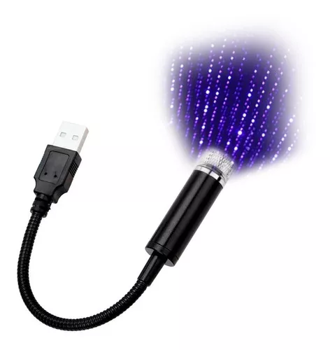 Lampara LED USB flexible color VIOLETA luz portatil linterna leer