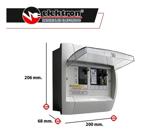 Imagen 4 de 6 de Centro De Carga - Qox - 60a 1f, 3h, 120/240v - 10ka - 6sp -