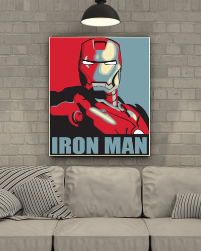 Cuadro Pelicula Iron Man Canvas Mural 50x70 Hope Lienzo 