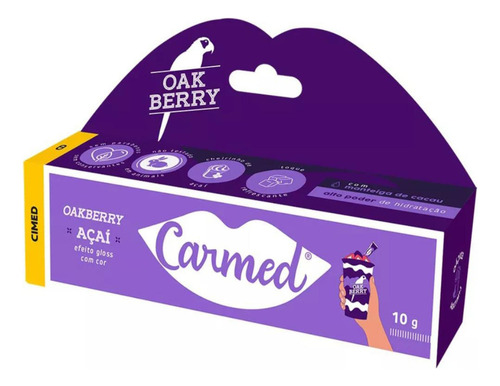Hidradante Labial Carmed Açai E Chocottone 10g