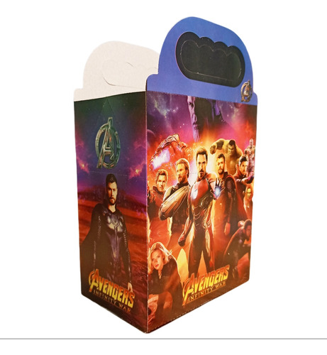 Avengers Cajas Dulceras Bolo Fiesta Cumpleaños 10 Niños 