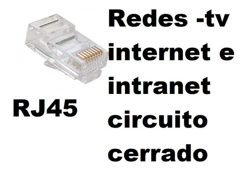 Conector Rj45 Cantidad 100 Unidades 