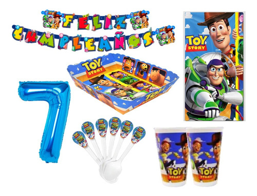 Kit Decoración Toy Story X12 Niños + Obsequio