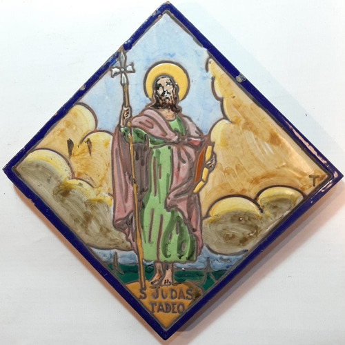 Antigua Mayólica San Judas Tadeo 7687